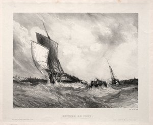 Six Marines: Return to Port, 1833. av Eugene Isabey
