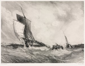 Six Marines: Return to Port, 1833. av Eugene Isabey