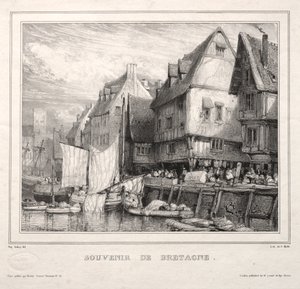 Souvenirer: Souvenir of Bretagne av Eugene Isabey