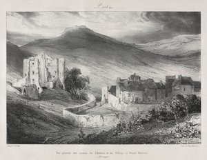 Pittoreska och romantiska resor i det antika Frankrike, Auvergne..., 1831. av Eugene Isabey