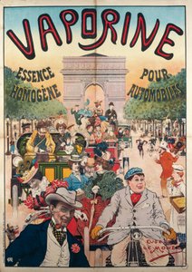 Vaporine Essence Homogene pour Automobiles, illustration signerad Eugene Le Mouel av Eugene Le Mouel