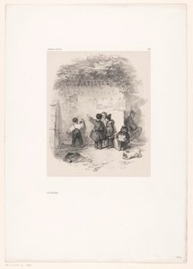 Barn framför en vägg Les Artistes (titel på objekt) Souvenirs d