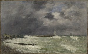 Stormvindar framför Frascati, Le Havre av Eugene Louis Boudin