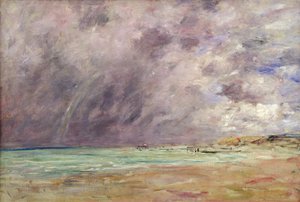 Stormig himmel över Le Havres flodmynning, ca 1892-96 av Eugene Louis Boudin