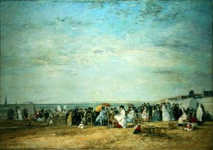 Stranden av Eugene Louis Boudin