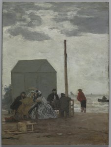 Stranden i Deauville av Eugene Louis Boudin