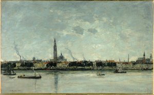 Utsikt över Antwerpen av Eugene Louis Boudin
