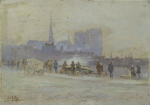 Notre-Dame, vy från Quai de l