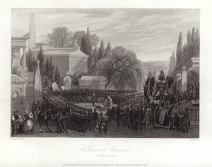 Eine Trauerrede auf dem Père Lachaise von Eugene Louis Lami