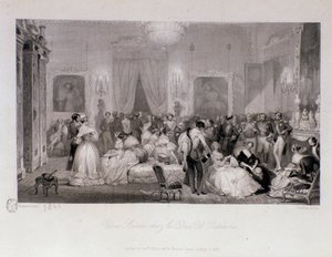 En social kväll med hertigen av Orleans (Ferdinand-Philippe eller Ferdinand Philippe d