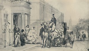 På Eaton Square, 1850, 1920 av Eugene Louis Lami