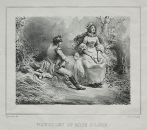 Pittoreska vyer över Skottland: Waverly and Miss Flora, 1825-1828. av Eugene Louis Lami