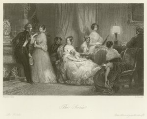 Soiree av Eugene Louis Lami