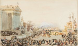 Översättningen av Napoleons aska: 15 december 1840 av Eugene Louis Lami