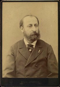 Camille Saint-Saens, fransk kompositör, dirigent, organist och pianist, sent 1800-tal