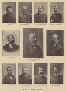Medlemmar av ministeriet för den nya premiärministern i Frankrike, Emile Combes av Eugene Pirou