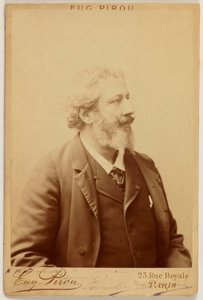 Porträtt av Carolus Duran (1837-1917), målare av Eugene Pirou