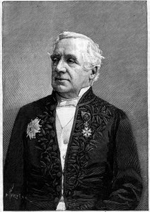 Porträtt av Baron Felix Hippolyte Larrey (1808-1895), fransk kirurg, ledamot av Vetenskapsakademien och Medicinska Akademien av Eugene Pirou