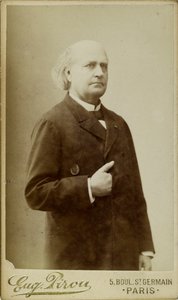 Porträtt av Leconte de Lisle 1818-1894, ca. 1870. av Eugene Pirou