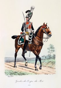 Kungens livvakter, 1815 av Eugene Titeux