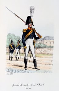 Guards of the Hotel Prevote, trumpetare, 1814-16 av Eugene Titeux