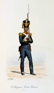 Voltigeurs, Cents-Suisses, 1815 av Eugene Titeux