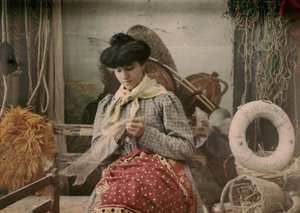 Porträtt av Celestina Interguglielmi av Eugenio Interguglielmi