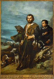 The Hunter (målning på duk) av Eugenio Lucas Velazquez