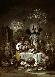 Allegorisk nyckfullhet. Girigheten, 1852