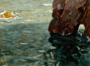 Sea (olja på pannå) av Eugenio Olivari