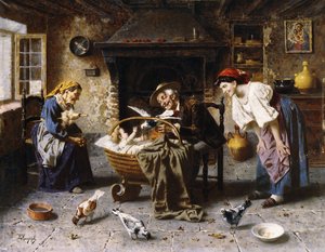 Underhåller bebisen av Eugenio Zampighi