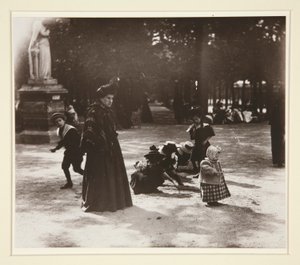Barn - Luxemburgträdgården av Eugène Atget