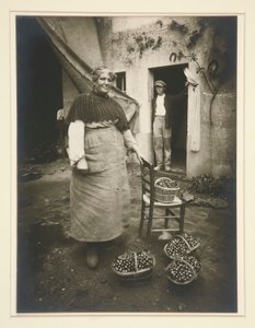 Kvinna från Verrieres av Eugène Atget