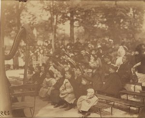 Guignol, Luxemburgs trädgård av Eugène Atget