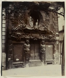 Hôtel de Fieubet eller Hôtel de la Valette (nuvarande privata Massillon-anläggning), 2 bis quai des Celestins, 4:e arrondissementet, Paris (albumintryck) av Eugène Atget