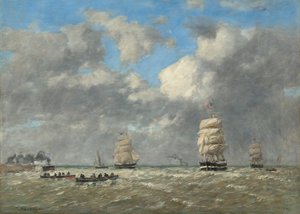 Le Havre av Eugène Boudin