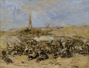 Förlåtelse av Ste-Anne-La-Palud av Eugene Louis Boudin