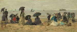 Stranden av Eugène Boudin