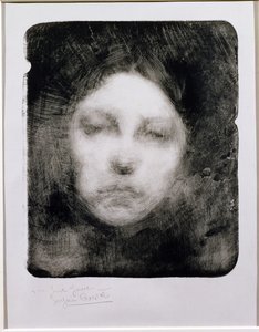 Huvud av en ung flicka, 1890 av Eugène Carrière