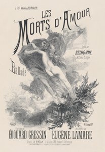 The Dead of Love, ca. 1885. av Eugène Carrière