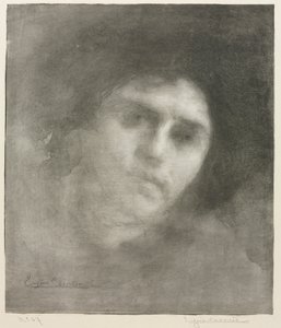 Madame Eugène Carrière (stor tallrik) av Eugène Carrière