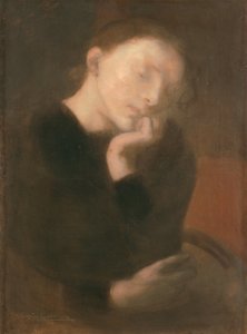 Meditation av Eugène Carrière