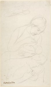 Mor som ammar barn av Eugène Carrière