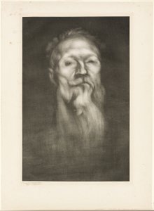 Porträtt av Auguste Rodin av Eugène Carrière