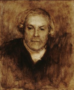 Porträtt av Edmond de Goncourt 1822-1896, ca. 1880. av Eugène Carrière