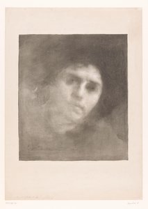 Porträtt av Madame Carriere Fru Eugene Carriere av Eugène Carrière