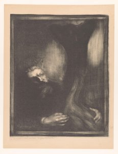 Porträtt av Rodin med en skulptur Rodin skulptör av Eugène Carrière