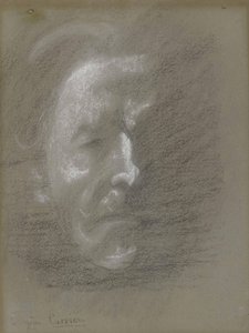 Självporträtt. av Eugène Carrière