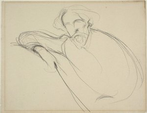 Studie av Alphonse Daudet av Eugène Carrière