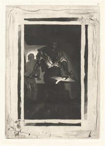 En smed (Un Forgeron) av Eugène Delacroix